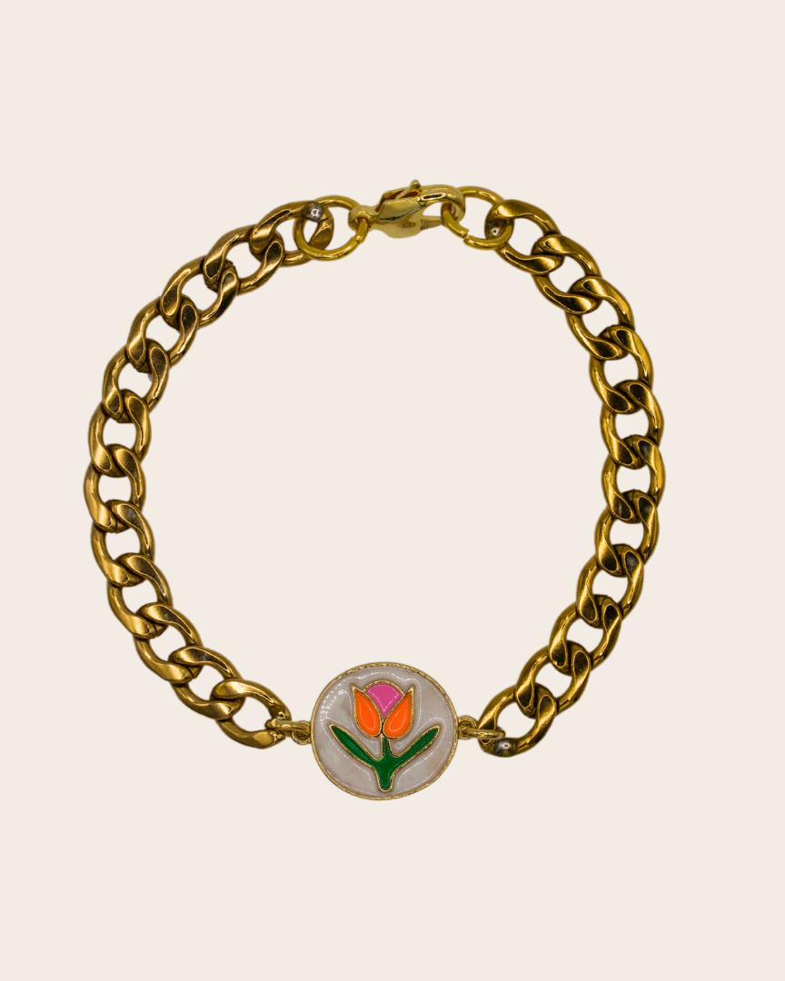 Tulip Charm Bracelet