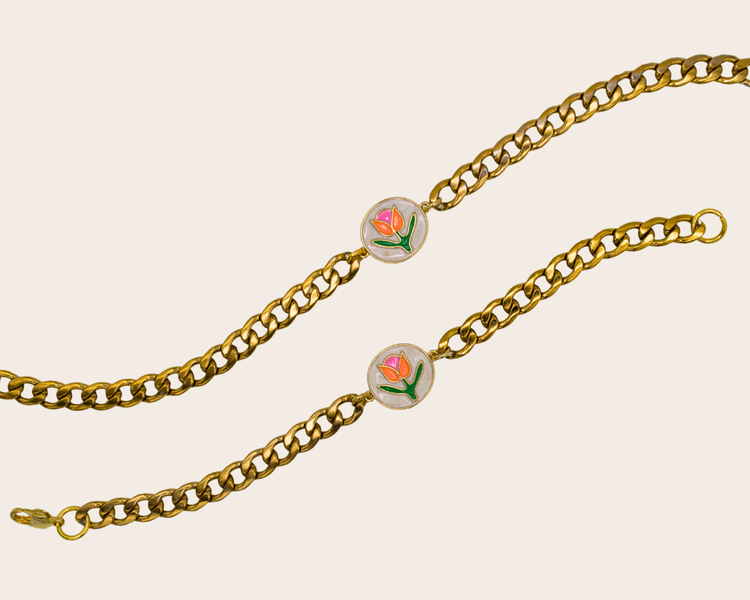 Tulip Charm Bracelet