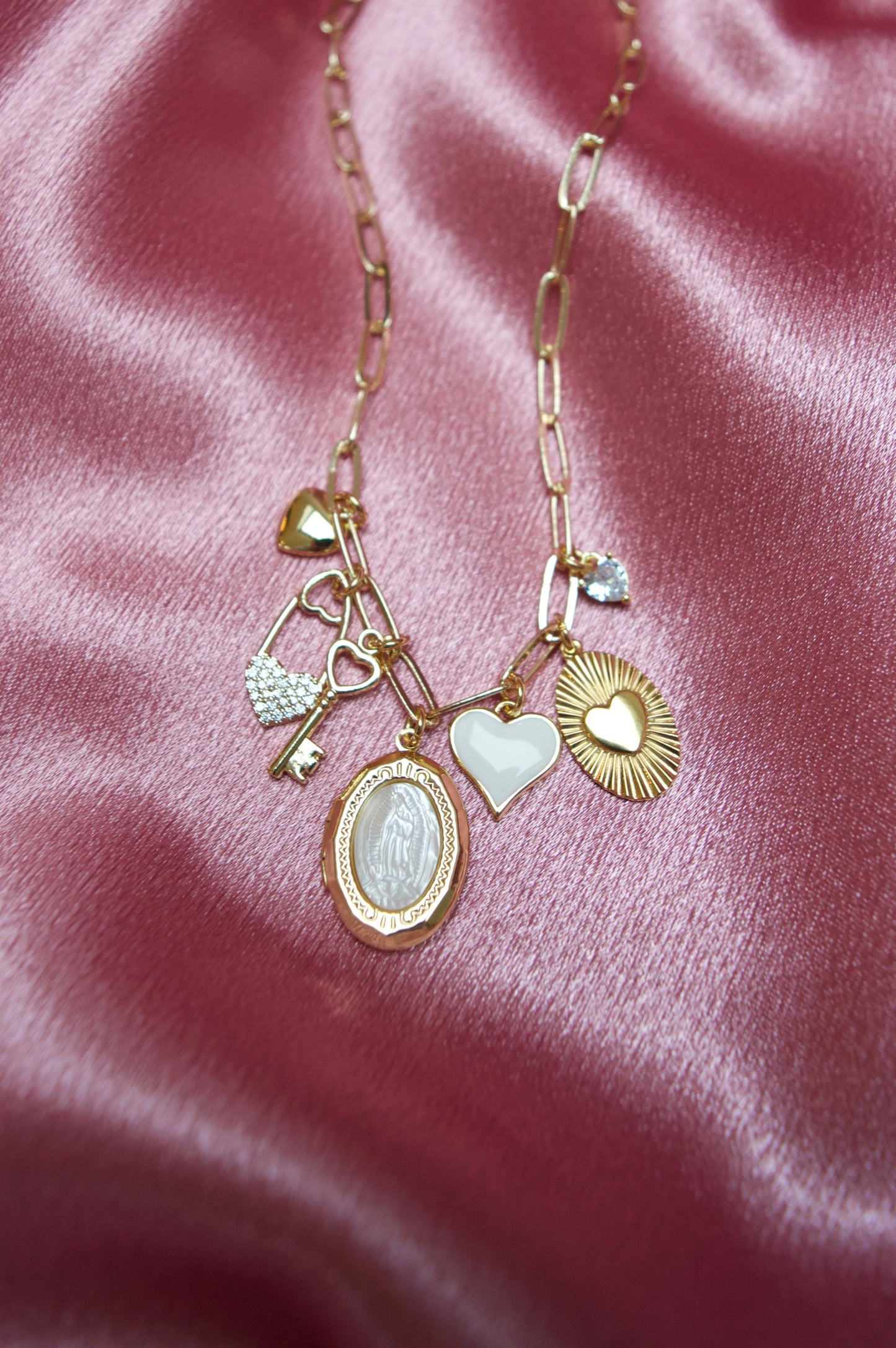 Locked in Love Charm Necklace
