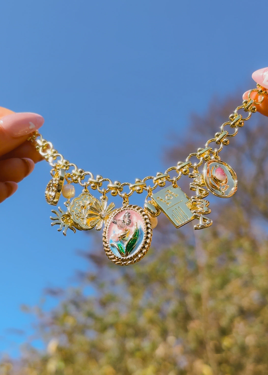Mama's Bloom Charm Necklace
