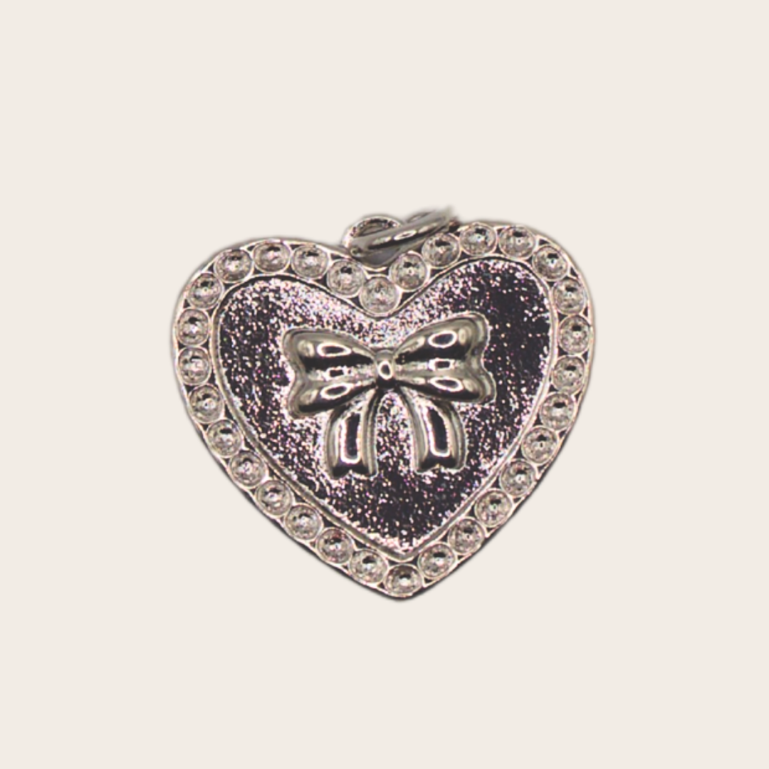 Bow Heart Silver