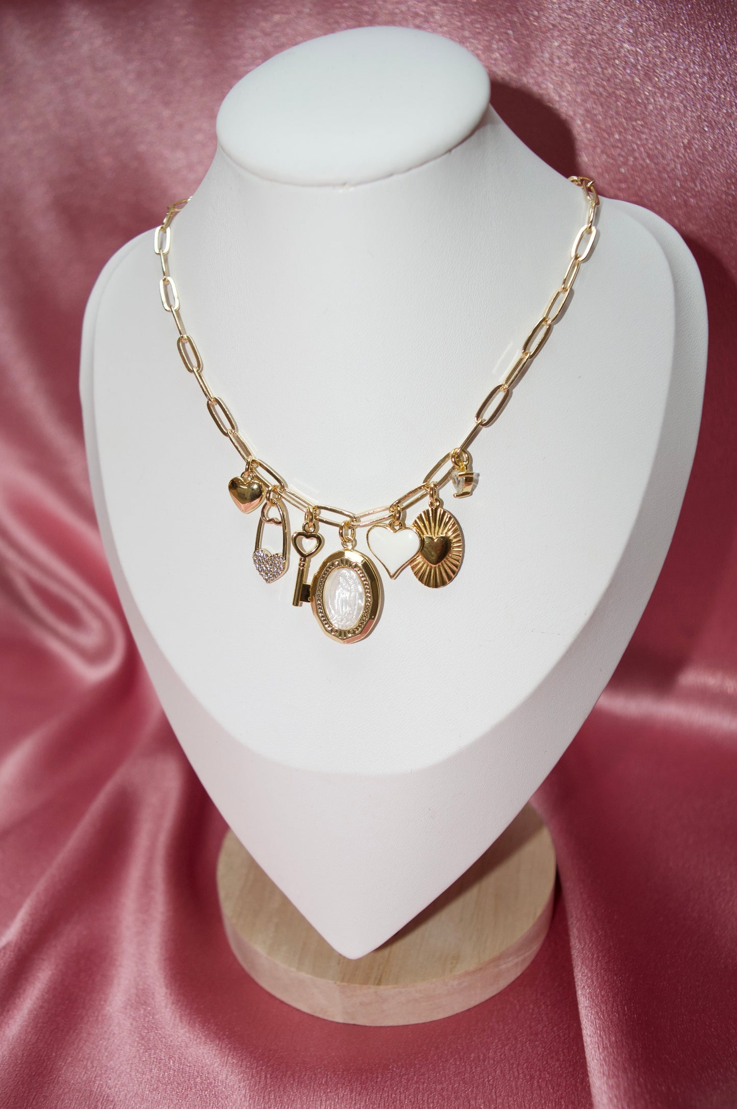 Locked in Love Charm Necklace