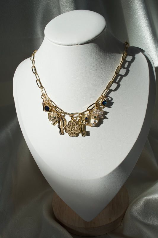 Midnight Luck Charm Necklace